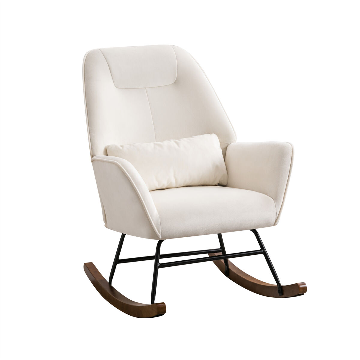 Mecedora reclinable con apoyo lumbar para interiores