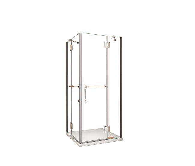 Aica mampara de ducha cuadrada abatible vidrio antical 8mm (980-1000)x(980-1000)x1900mm