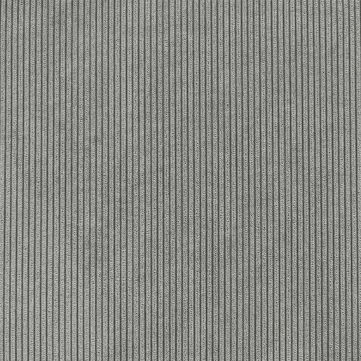 Sofá-cama de canto conversível de veludo canelado grosso de 3 lugares, Ida veludo canelado, Cinza Claro, 219x84x68 cm