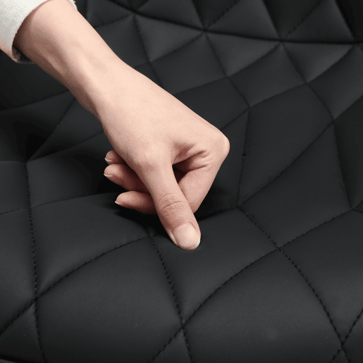 Lote de 2-Seats HOMEMIYN, Design em Resistance Simili Leather, Elegância Moderna e Robustez em Preto