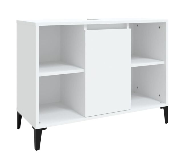 Vidaxl armario para lavabo madera contrachapada blanco 80x33x60 cm