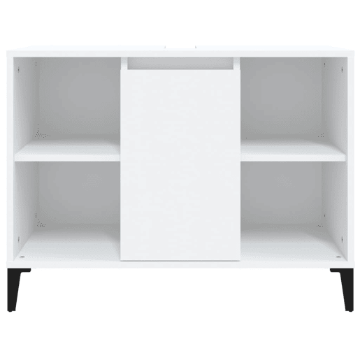 vidaXL Armário de lavatório 80x33x60 cm derivados de madeira branco vidaXL Armário de lavatório 80x33x60 cm derivados de madeira branco