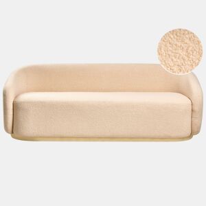 Sofá SIPO Bouclé Creme 2 lugares