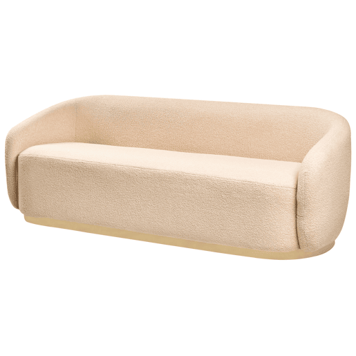 Sofá SIPO Bouclé Creme 2 lugares Sofá SIPO Bouclé Creme 2 lugares