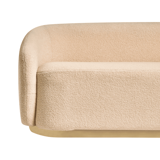 Sofá SIPO Bouclé Creme 2 lugares Sofá SIPO Bouclé Creme 2 lugares