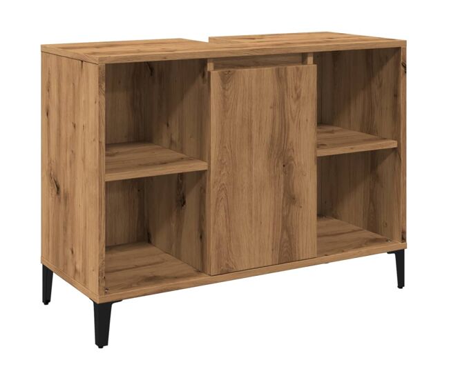 Vidaxl mueble de lavabo madera ingeniería roble artisan 80x33x60 cm