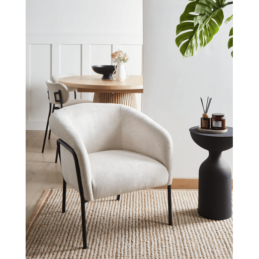 Poltrona KROSSEN Tecido Creme claro