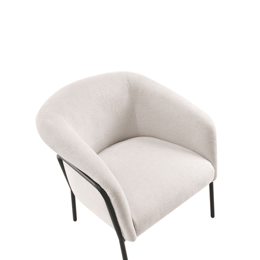 Poltrona KROSSEN Tecido Creme claro