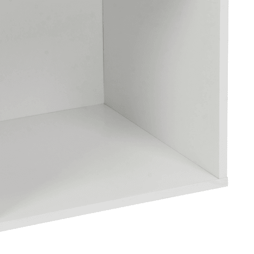 Biblioteca, módulo de armazenamento de 4 compartimentos, Kompo, Branco, 70x35x70 cm