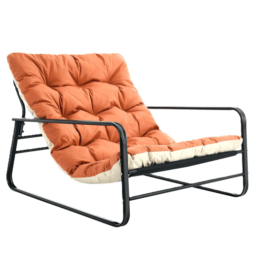 HAd030A sofa tubular salmon rojo 118,5 x 92 x 84 cm