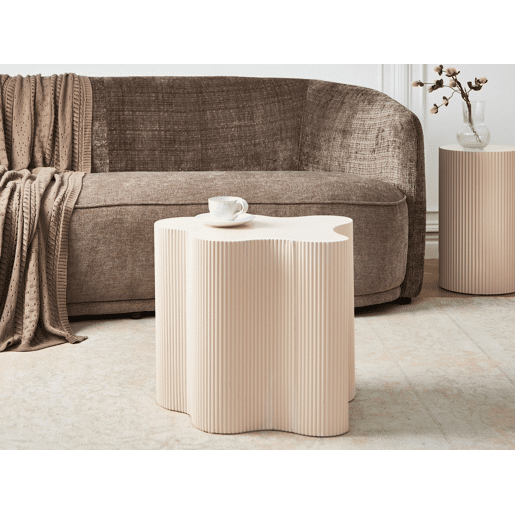 Mesa de apoio PERRY Branco creme Mesa de apoio PERRY Branco creme
