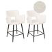 Beliani Silla de bar SANILAC Beliani Silla de bar SANILAC Crema