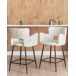 Beliani Silla de bar SANILAC Beliani Silla de bar SANILAC Crema