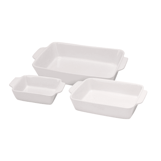 Conjunto de 3 peças de assadeiras de cerâmica Well Home
