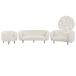 Beliani Conjunto de sofás LOEN Beliani Conjunto de sofás LOEN Blanco
