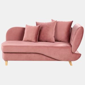 Beliani Chaise longue à direita Veludo MERI