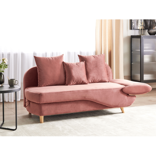 Beliani Chaise longue à direita Veludo MERI