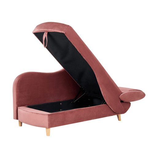 Beliani Chaise longue à direita Veludo MERI