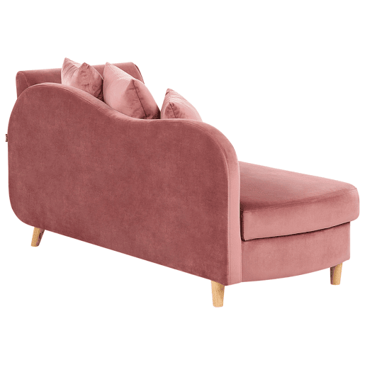 Beliani Chaise longue à direita Veludo MERI