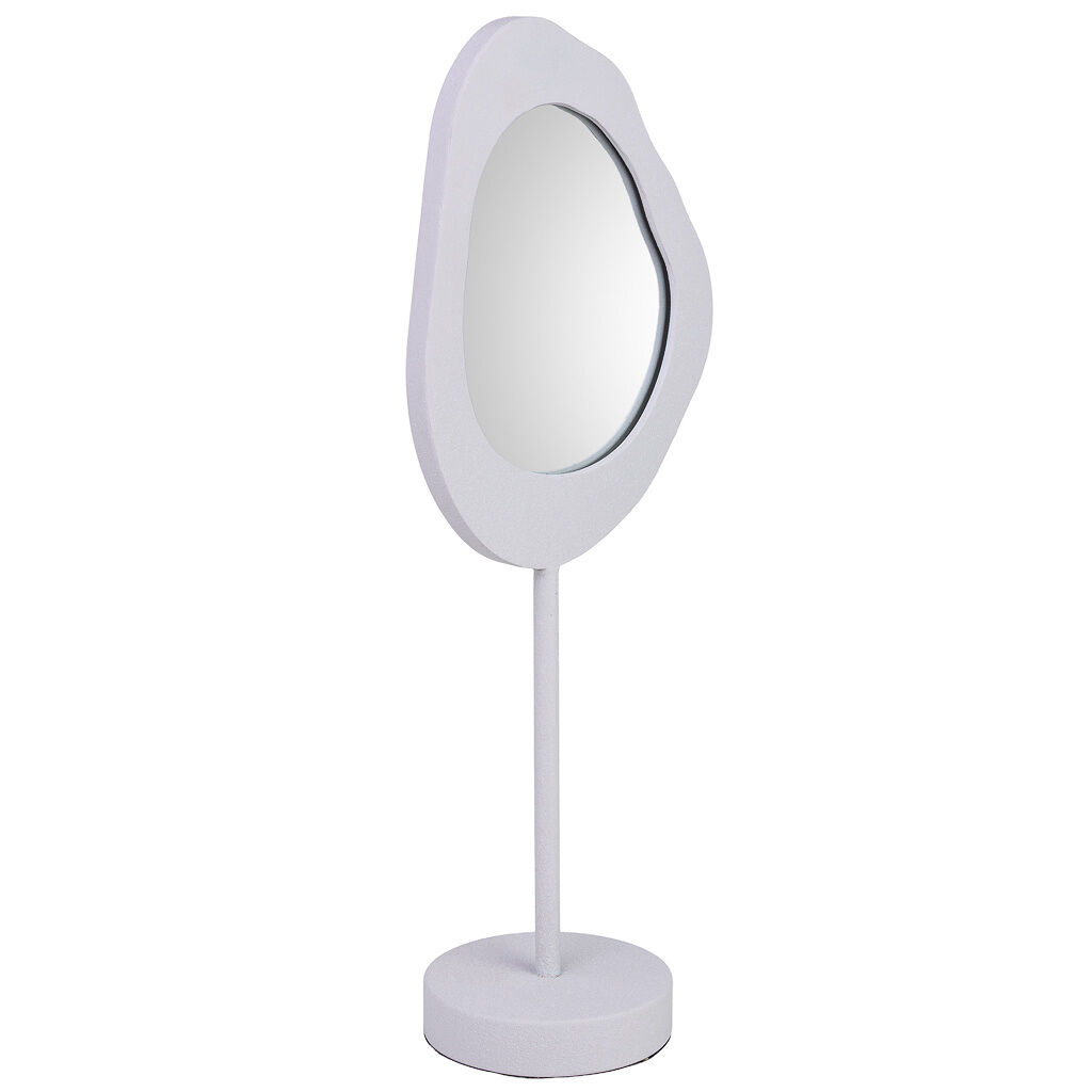 Espejo de mesa de metal