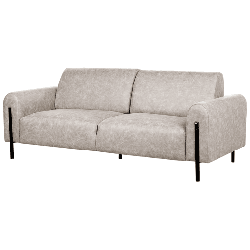 Conjunto de sala de estar ASKIM Tecido Cinzento claro 4 lugares