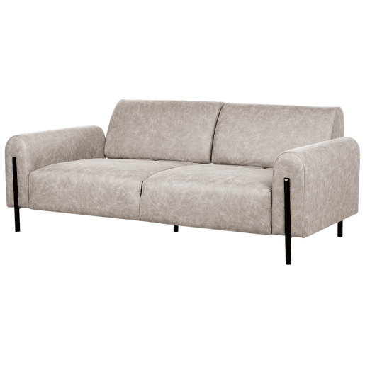 Conjunto de sala de estar ASKIM Tecido Cinzento claro 4 lugares