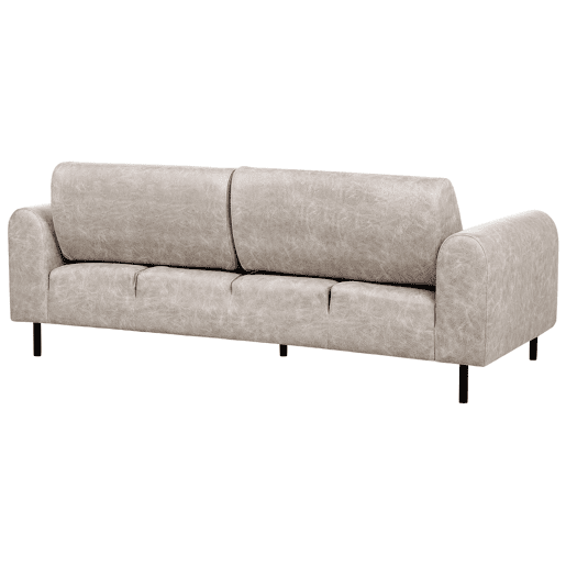 Conjunto de sala de estar ASKIM Tecido Cinzento claro 4 lugares