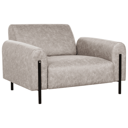 Conjunto de sala de estar ASKIM Tecido Cinzento claro 4 lugares