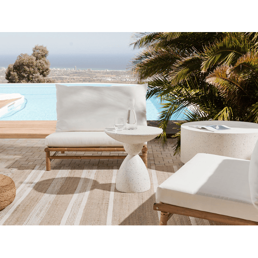 Mesa de apoio CAFFI Branco creme