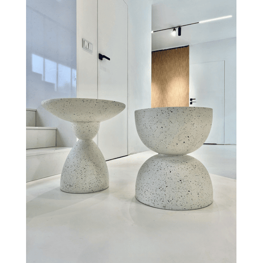 Mesa de apoio CAFFI Branco creme