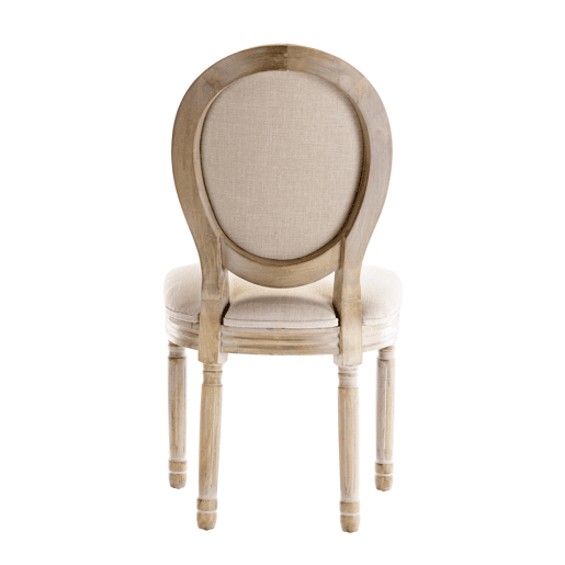 Cadeira de jantar barroca, cadeiras de jantar estilo francês, cadeira barroca Louis, cadeira estofada, conjunto de 2 cadeiras de cozinha em madeira em bege