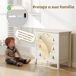 Cómoda para Dormitorio HOMCOM, hogar - muebles de dormitorio Cómoda para Dormitorio HOMCOM, hogar - muebles de dormitorio Blanco