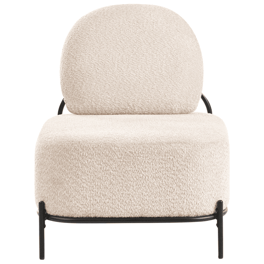 Poltrona LUNDE Tecido Creme Poltrona LUNDE Tecido Creme