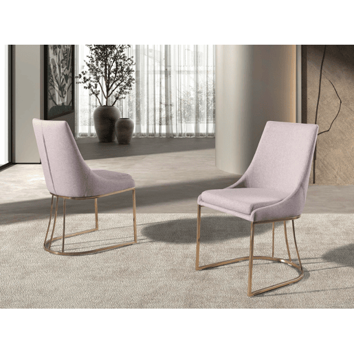Cadeira em tecido cinzento modelo 4182 Angel Cerdá S.L.Cadeira de design moderno com assento e encosto estofados em tecido cinzento.