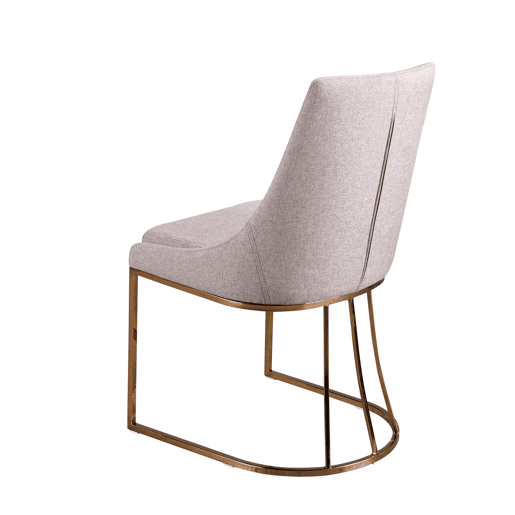 Cadeira em tecido cinzento modelo 4182 Angel Cerdá S.L.Cadeira de design moderno com assento e encosto estofados em tecido cinzento.