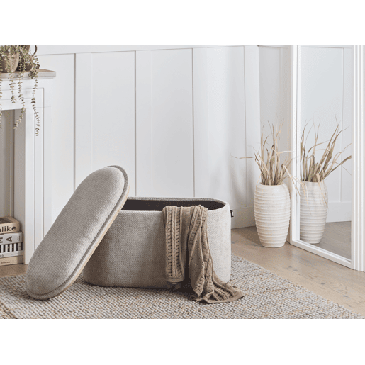 Beliani Banco de cama Chenille ARTAS