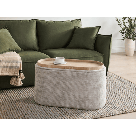 Beliani Banco de cama Chenille ARTAS
