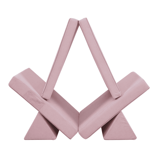 Sofá de brincar Norhulta de 5 peças 150x66x46 cm Cordão Cor-de-rosa en.casa