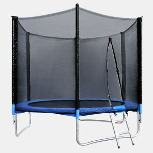 Trampolim Familiar SX-FT8 244 cm com Rede de Segurança. Estrutura em aço galvanizado de 38 mm (suporta 100 kg).