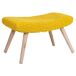 Banqueta de madera y algodón 67x30 Banqueta de madera y algodón 67x30 Amarillo