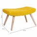 Banqueta de madera y algodón 67x30 Banqueta de madera y algodón 67x30 Amarillo