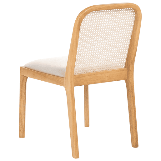 Conjunto de 2 cadeiras de jantar EDINA Castanho claro