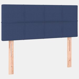vidaXL Cabeceira de cama tecido 80x5x7888 cm azul