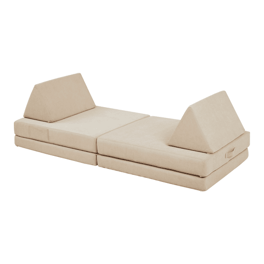 Sofá de brincar Norhulta de 5 peças 150x66x46 cm cordão Bege en.casa