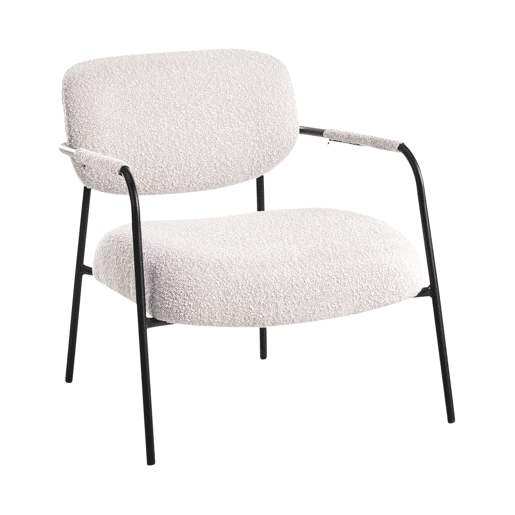 Poltrona AUSVIKA Tecido Creme claro