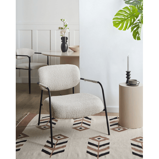 Poltrona AUSVIKA Tecido Creme claro