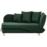 Beliani Chaise longue à direita Linho sintético MERI