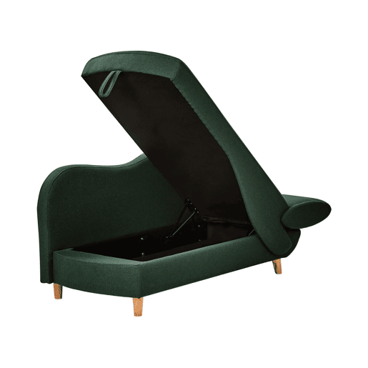 Beliani Chaise longue à direita Linho sintético MERI Beliani Chaise longue à direita Linho sintético MERI