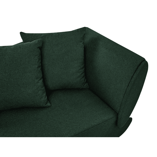 Beliani Chaise longue à direita Linho sintético MERI Beliani Chaise longue à direita Linho sintético MERI