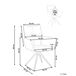 Beliani Silla de comedor CORBIE Beliani Silla de comedor CORBIE Crema
